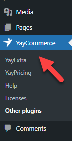 YayCommerce settings