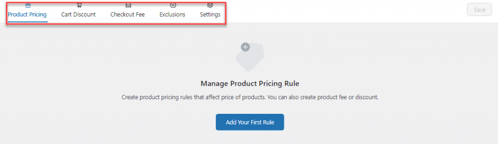 yaypricing dashboard - Configure WooCommerce Per Product Shipping