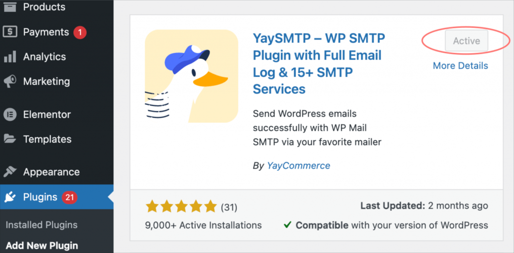 YaySMTP is a WordPress plugin that integrates with various SMTP servers