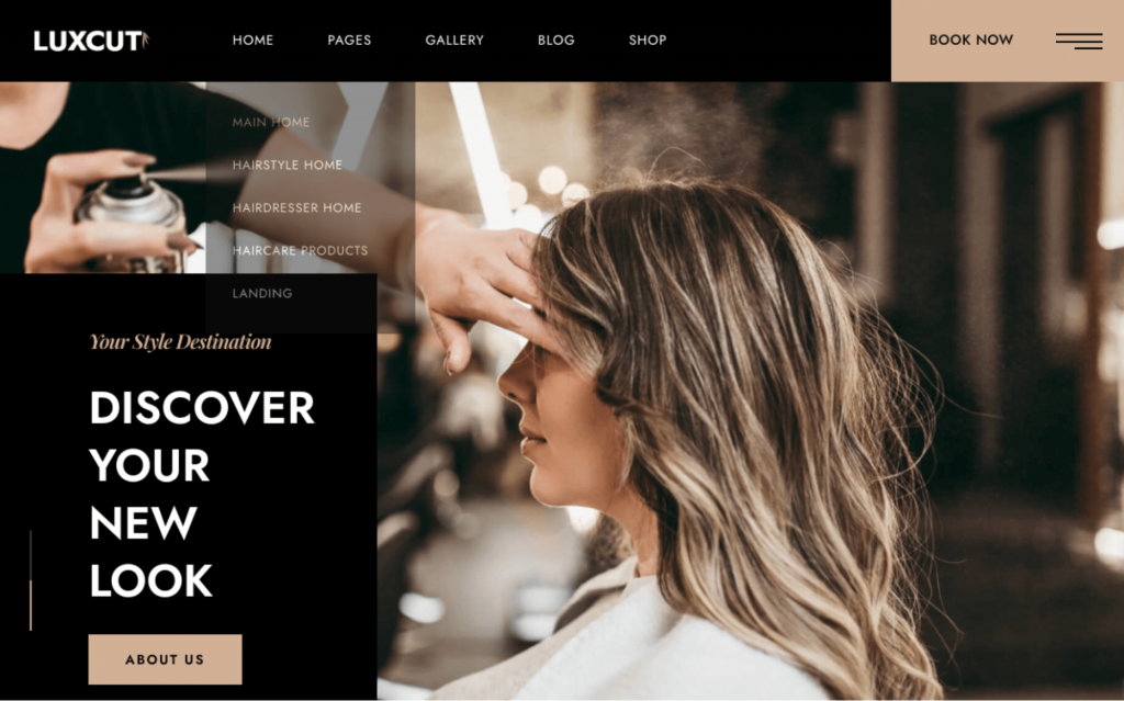 Luxcut - Hair Salons Reservation and Hairdressers WordPress Theme