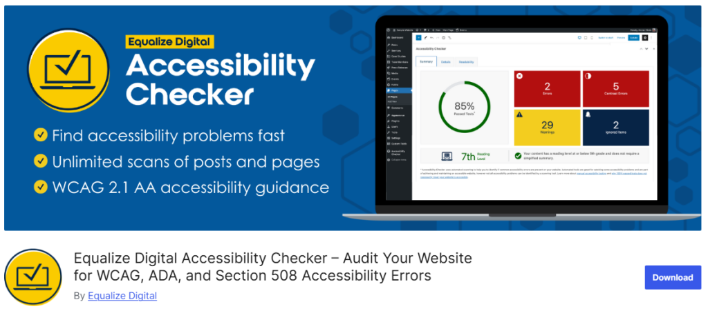 Equalize Digital Accessibility Checker