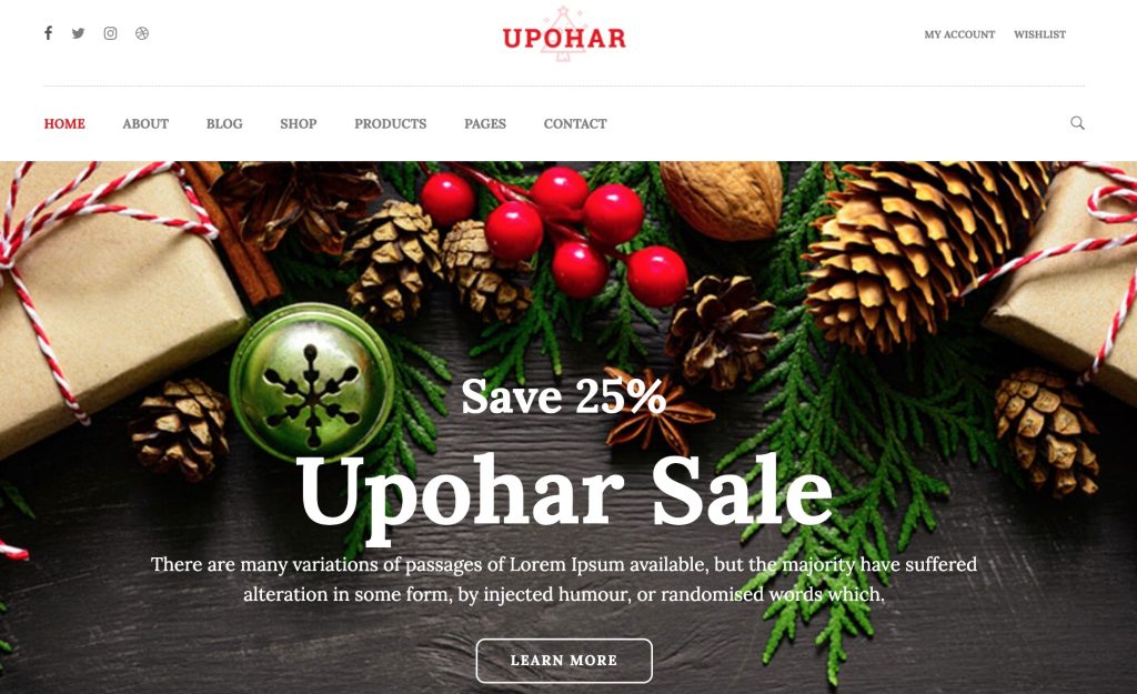 Upohar – Christmas WooCommerce WordPress Theme