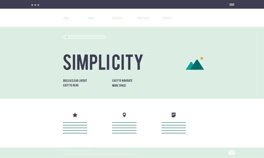 Simple Website Header - WordPress Header Design