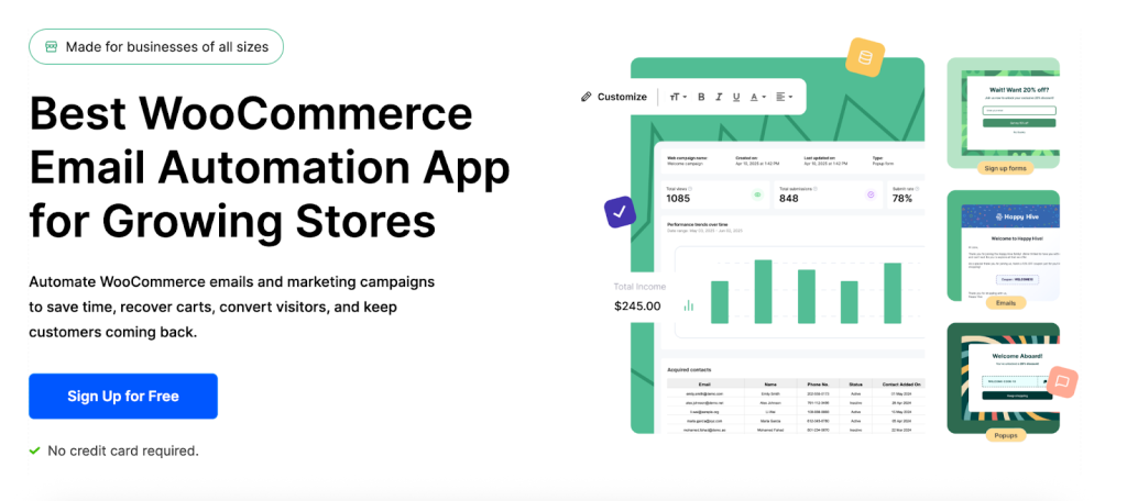 WooCommerce Marketing Automation App
