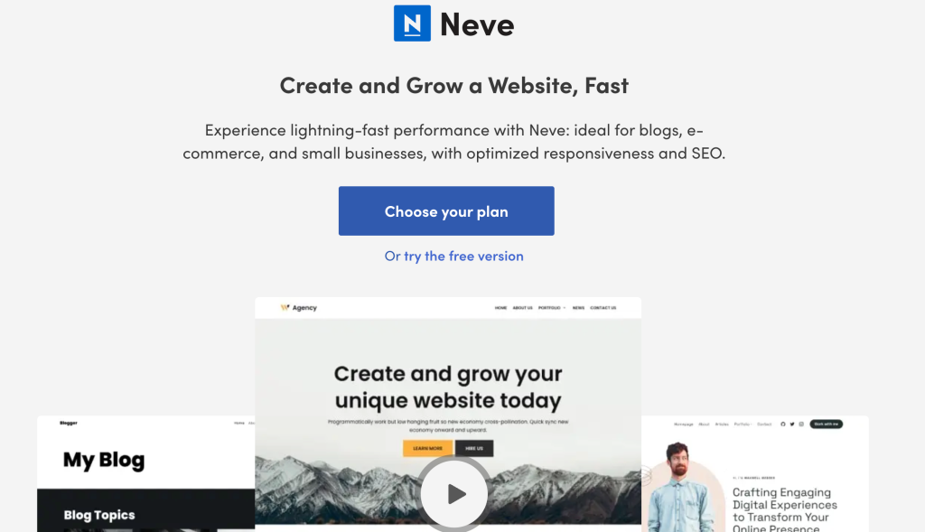 Neve - Fastest WP Theme