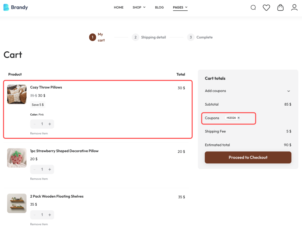 Test Pink product be discounted