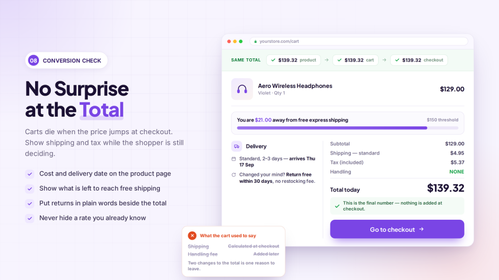 Shipping and Total Cost Clarity - Boost Your WooCommerce Store Conversions