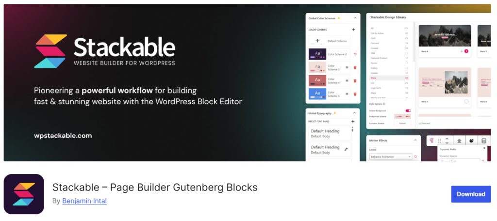 Stackable - Kadence Blocks alternatives